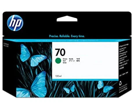 HP 70 C9457A OEM Ink Cartridge, 130 mL, Green