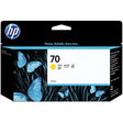HP 70 C9454A OEM Ink Cartridge, 130 mL, Yellow