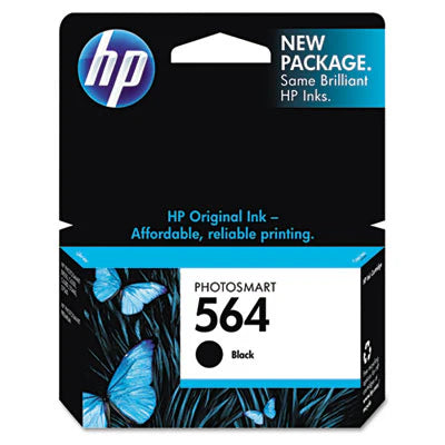 HP 564 CB316WN OEM Ink Cartridge, 250 pages, Black