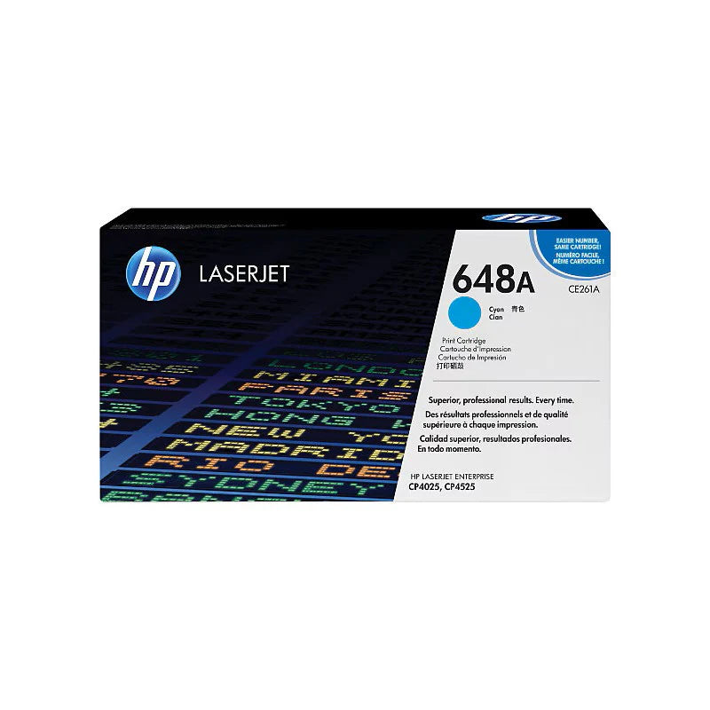 HP CE261A OEM Toner Cartridge, 11K pages, Cyan
