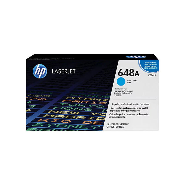 HP CE261A OEM Toner Cartridge, 11K pages, Cyan