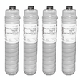 Compatible for 841332 Type 6110D Lanier Toner Cartridge, Box of 4, 172K pages, Black