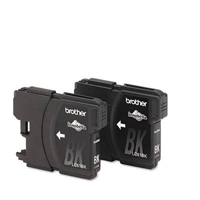 Brother LC612PKS OEM Ink Cartridge, 500 pages, Box of 2, Black