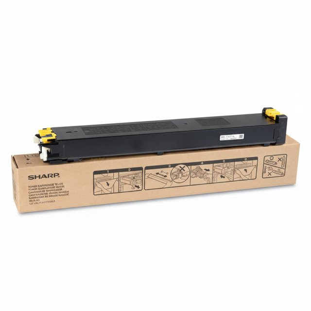 Sharp MX-31NTYA OEM Toner Cartridge, 15,000 pages, Yellow