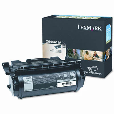 Lexmark X644A11A OEM Toner Cartridge, 10K pages, Black
