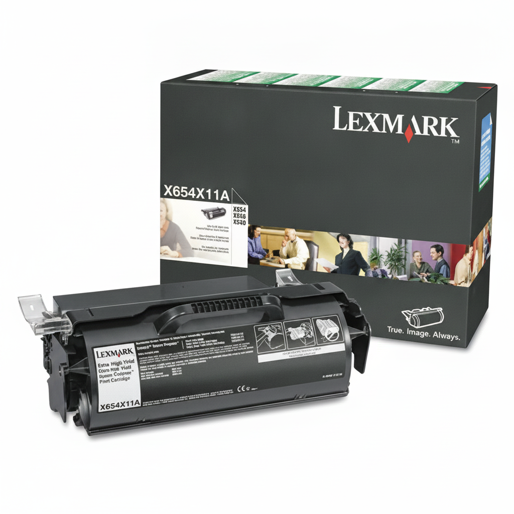 Lexmark X654X11A OEM Extra HY Toner Cartridge, 36K pages, Black