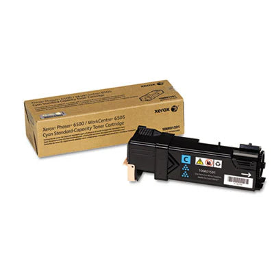 Xerox 106R01591 OEM Toner Cartridge, 1K pages, Cyan