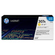 HP 307A CE742A OEM Toner Cartridge, 7300 pages, Yellow
