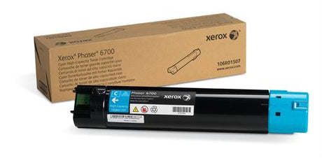 Xerox 106R01507 OEM HY Toner Cartridge, 12K pages, Cyan