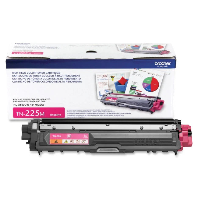 Brother TN225M OEM HY Toner Cartridge, 2200 pages, Magenta