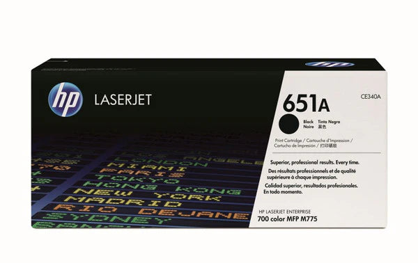 HP 651A CE340A OEM Toner Cartridge, 13500 pages, Black