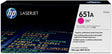 HP 651A CE343A OEM Toner Cartridge, 16K pages, Magenta