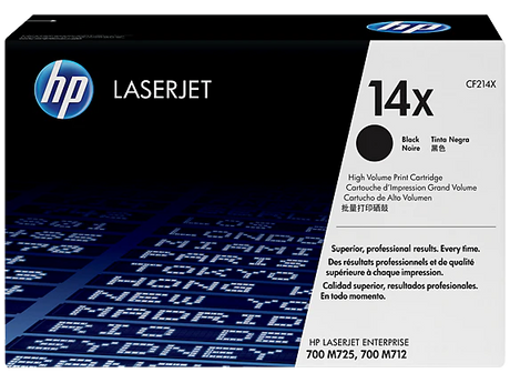 HP 14X CF214X OEM HY Toner Cartridge, 17500 pages, Black