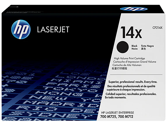 HP 14X CF214X OEM HY Toner Cartridge, 17500 pages, Black