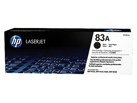 HP 83A CF283A OEM Toner Cartridge, 1500 pages, Black