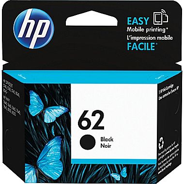 HP C2P04AN 62 OEM Ink Cartridge, 200 pages, Black