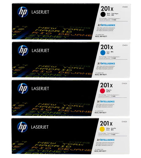 HP 201X OEM HY Toner Set, B/C/M/Y