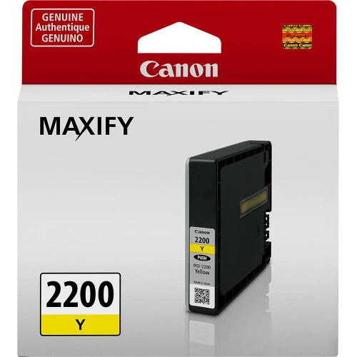 Canon 9306B001 PGI-2200 OEM Ink Cartridge, 700 pages, Yellow