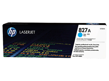 HP 827A CF301A OEM Toner Cartridge, 32K pages, Cyan