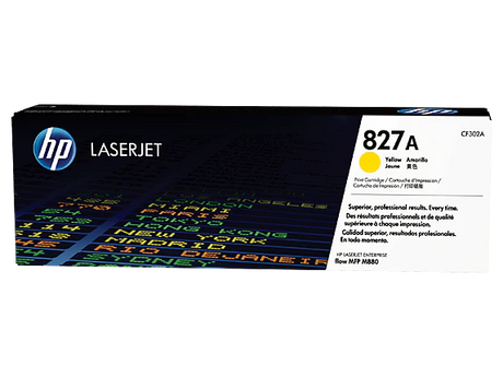 HP 827A CF302A OEM Toner Cartridge, 32K pages, Yellow