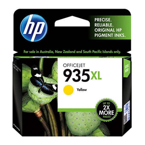 HP 935XL C2P26AN OEM HY Inkjet Cartridge, 825 pages, Yellow