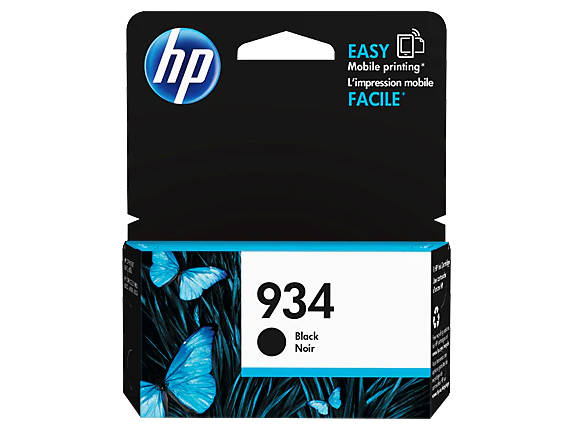 HP 934 C2P19AN OEM Inkjet Cartridge, 400 pages, Black