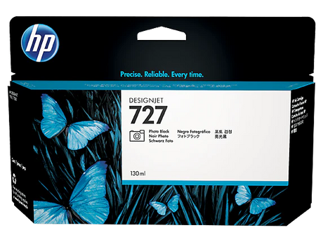 HP 727 B3P23A OEM Ink Cartridge, 130 ML pages, Black