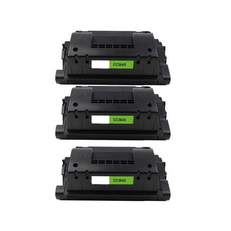 Compatible for HP 64X CC364X HY Toner Cartridge, 24K pages, Box of 3, Black