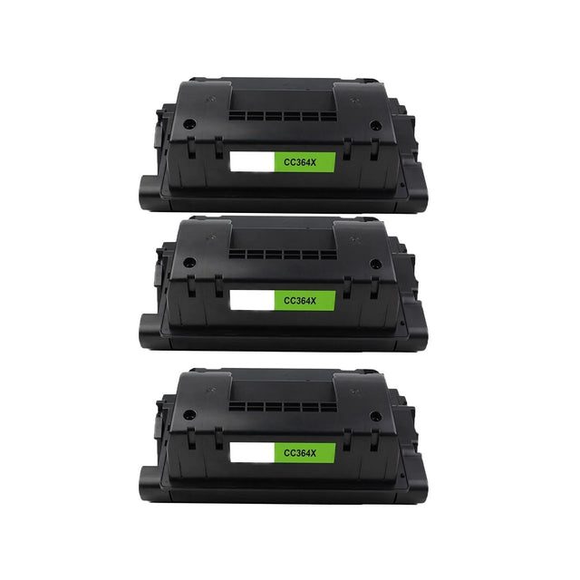 Compatible for HP 64X CC364X HY Toner Cartridge, 24K pages, Box of 3, Black