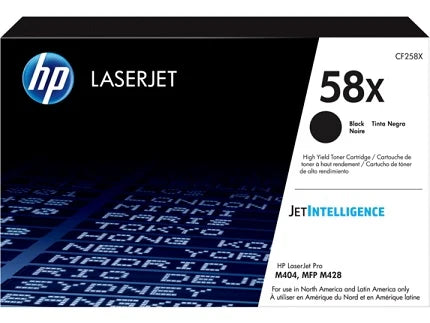 HP 58X CF258X OEM HY Toner Cartridge, 10K Pages, Black