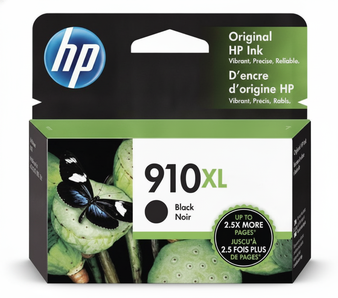 HP 910XL 3YL65AN OEM Ink Cartridge, 825 Pages, Black