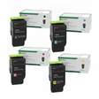 Lexmark 78C10K0 OEM Return Program Toner Set, B/C/M/Y