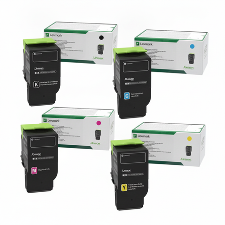 Lexmark 78C10K0 OEM Return Program Toner Set, B/C/M/Y