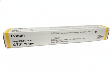 Canon 8069B001AA T01 OEM Toner Cartridge, 38.5K Pages, Yellow