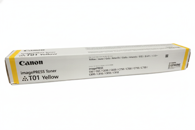 Canon 8069B001AA T01 OEM Toner Cartridge, 38.5K Pages, Yellow