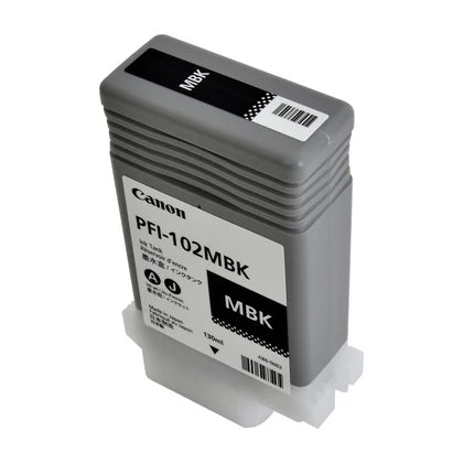 Canon PFI-102MBK 0894B001AA OEM Ink Tank, 130 mL, Matte Black