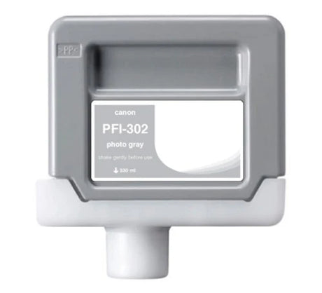 Compatible for PFI-302PGY 2218B001AA Ink Cartridge, 330 mL, Photo Gray