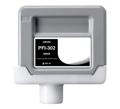 Compatible for PFI-302BK 2216B001AA Ink Cartridge, 330 mL, Black