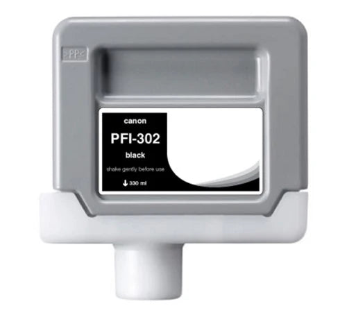 Compatible for PFI-302BK 2216B001AA Ink Cartridge, 330 mL, Black