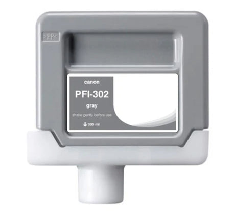 Compatible for PFI-302GY 2217B001AA Ink Cartridge, 330 mL, Gray