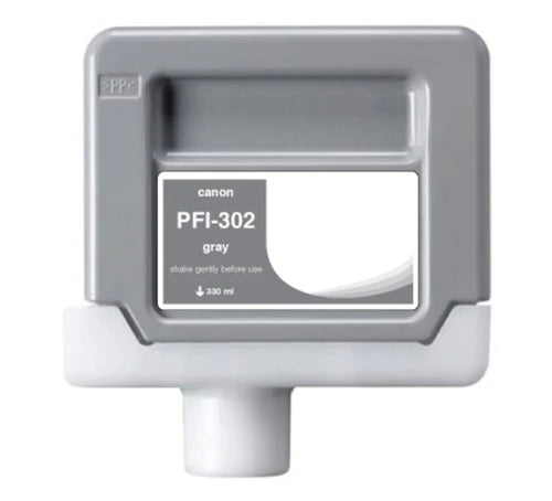 Compatible for PFI-302GY 2217B001AA Ink Cartridge, 330 mL, Gray