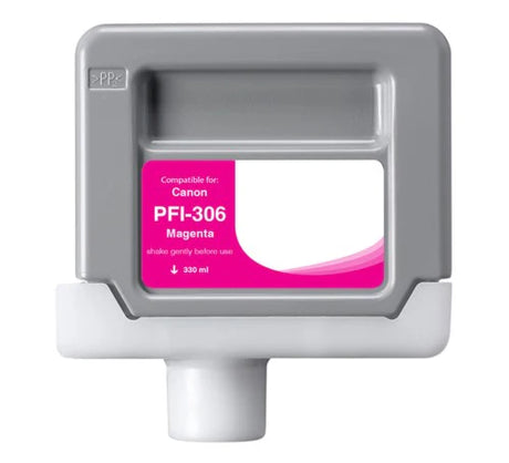 Compatible for PFI-306M 6659B001AA Ink Cartridge, 330 mL, Magenta