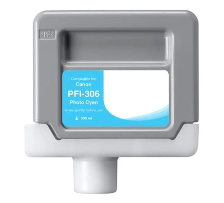Compatible for PFI-306PC 6661B001AA Ink Cartridge, 330 mL, Photo Cyan