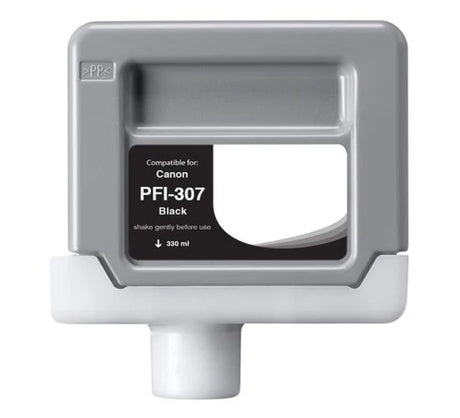 Compatible for PFI-307BK 9811B001AA Ink Cartridge, 330 mL, Black