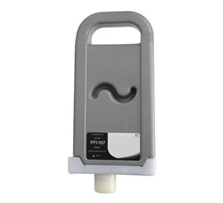 Compatible for PFI-707BK 9821B001AA Ink Cartridge, 700 mL, Black