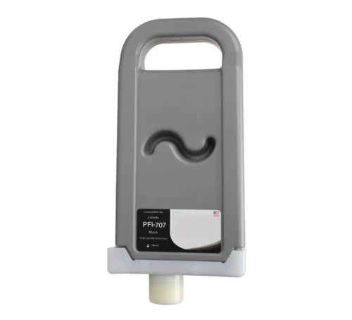 Compatible for PFI-707BK 9821B001AA Ink Cartridge, 700 mL, Black