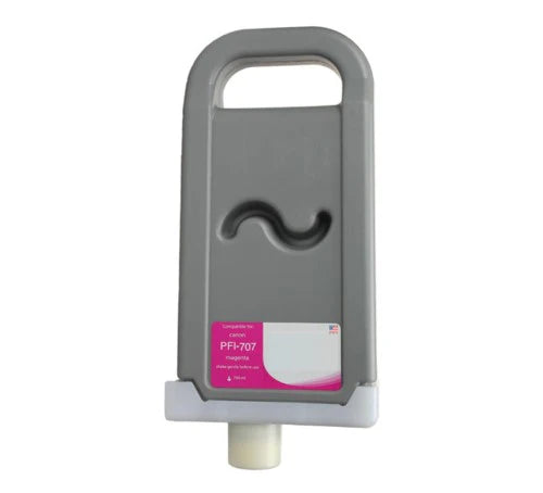 Compatible for PFI-707M 9823B001AA Ink Cartridge, 700 mL, Magenta
