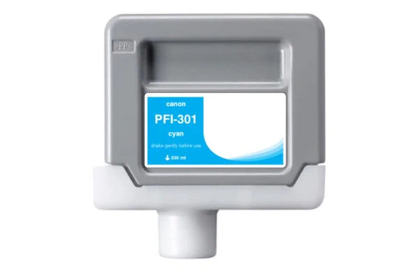 Compatible for 1487B001AA PFI-301C Ink Cartridge, 330 mL, Cyan