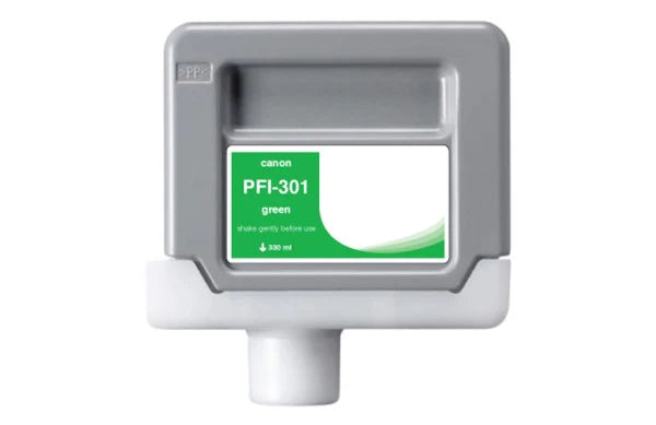 Compatible for 1493B001AA PFI-301G Ink Cartridge, 330 mL, Green