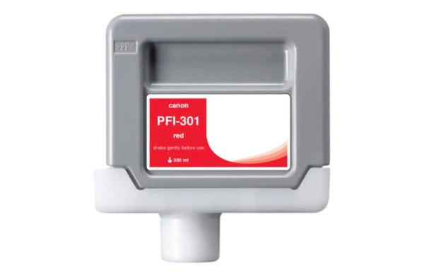 Compatible for 1492B001AA PFI-301R Ink Cartridge, 330 mL, Red